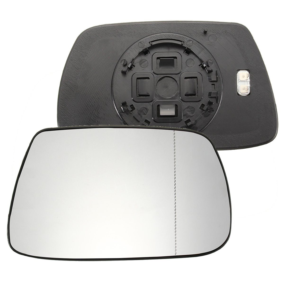 Clip On Driver right hand side Heated wing door Silver mirror glass with backing plate #W-SHY/R-PECE07 