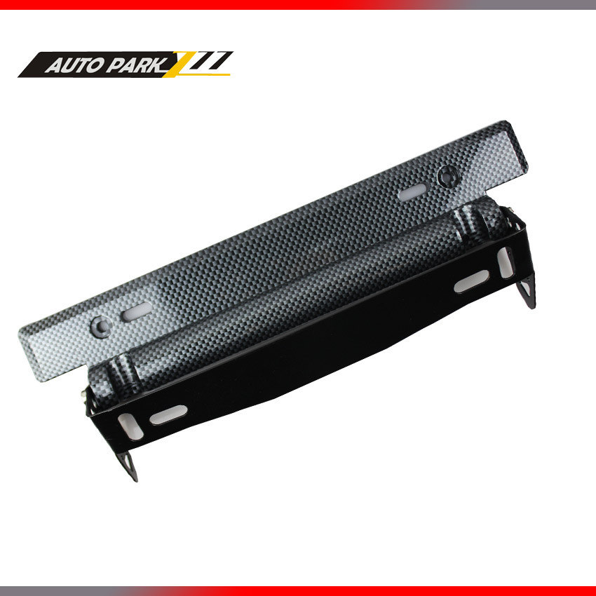 Details about  / Jeep Cherokee Black Real 3K Carbon Fiber Finish ABS Plastic License Plate Frame